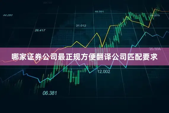 哪家证券公司最正规方便翻译公司匹配要求